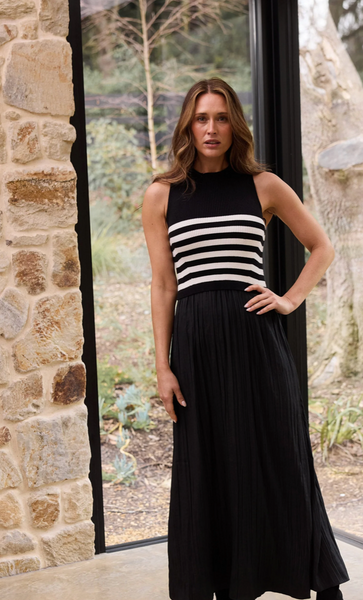 Gabriel Dress Black w White