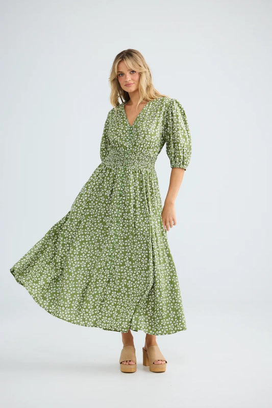 Hallo Dress Sage Petal