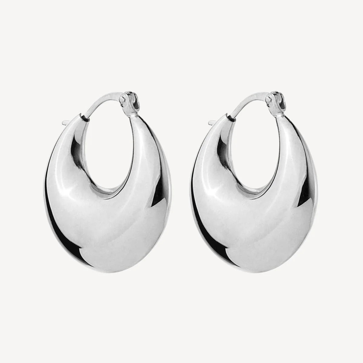Najo Billow Silver Hoop Earring