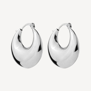 Najo Billow Silver Hoop Earring