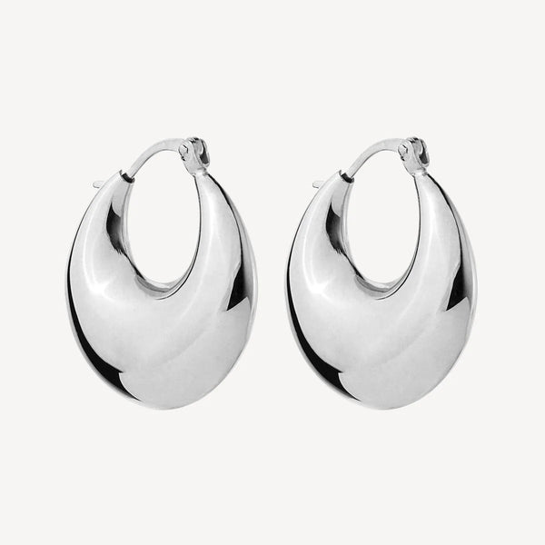Najo Billow Silver Hoop Earring