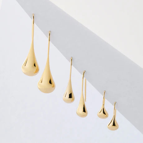 Baby Tears Yellow Gold Earring