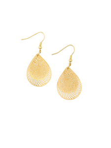 Tear Drop Web Earring