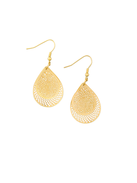Tear Drop Web Earring