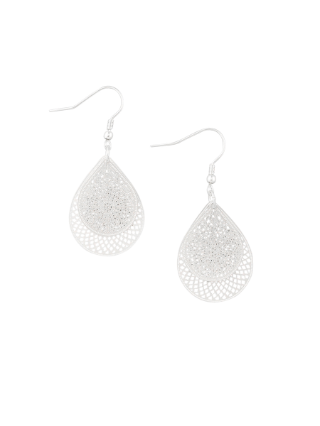 Tear Drop Web Earring