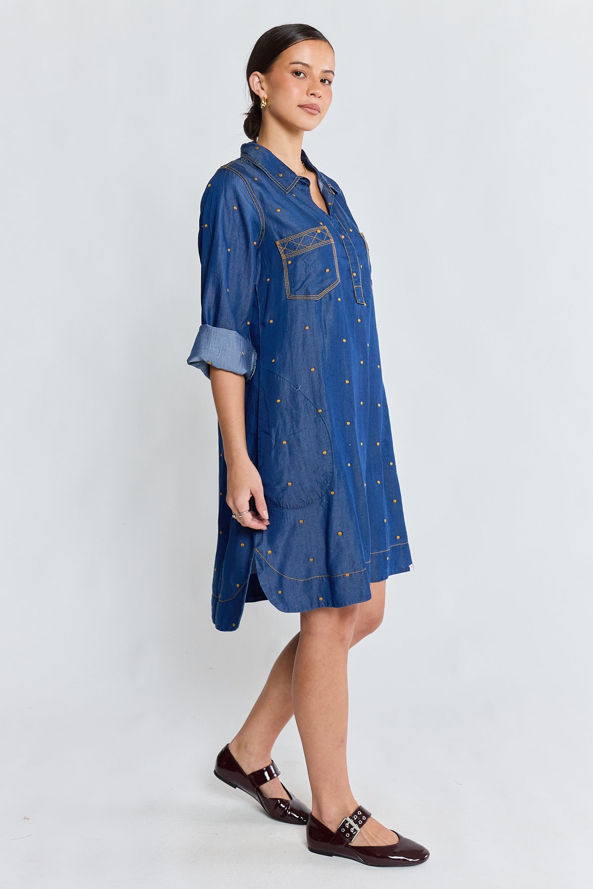 River Shirtmaker Dress Indigo