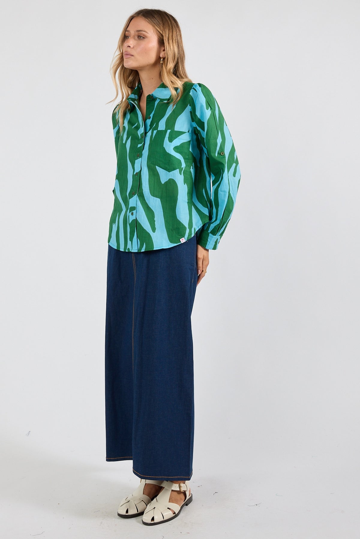 Zephyr Summer Ladies Shirt  Sea