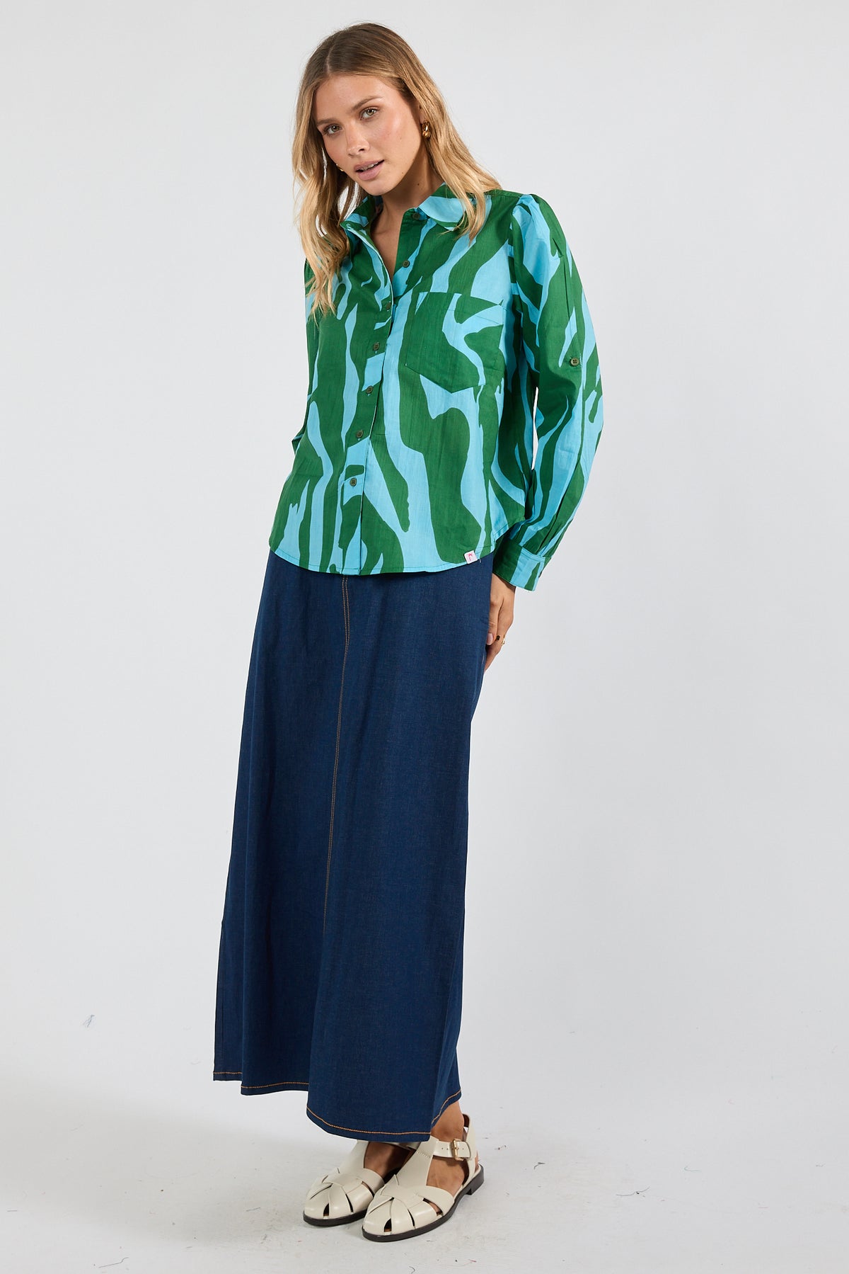 Zephyr Summer Ladies Shirt  Sea