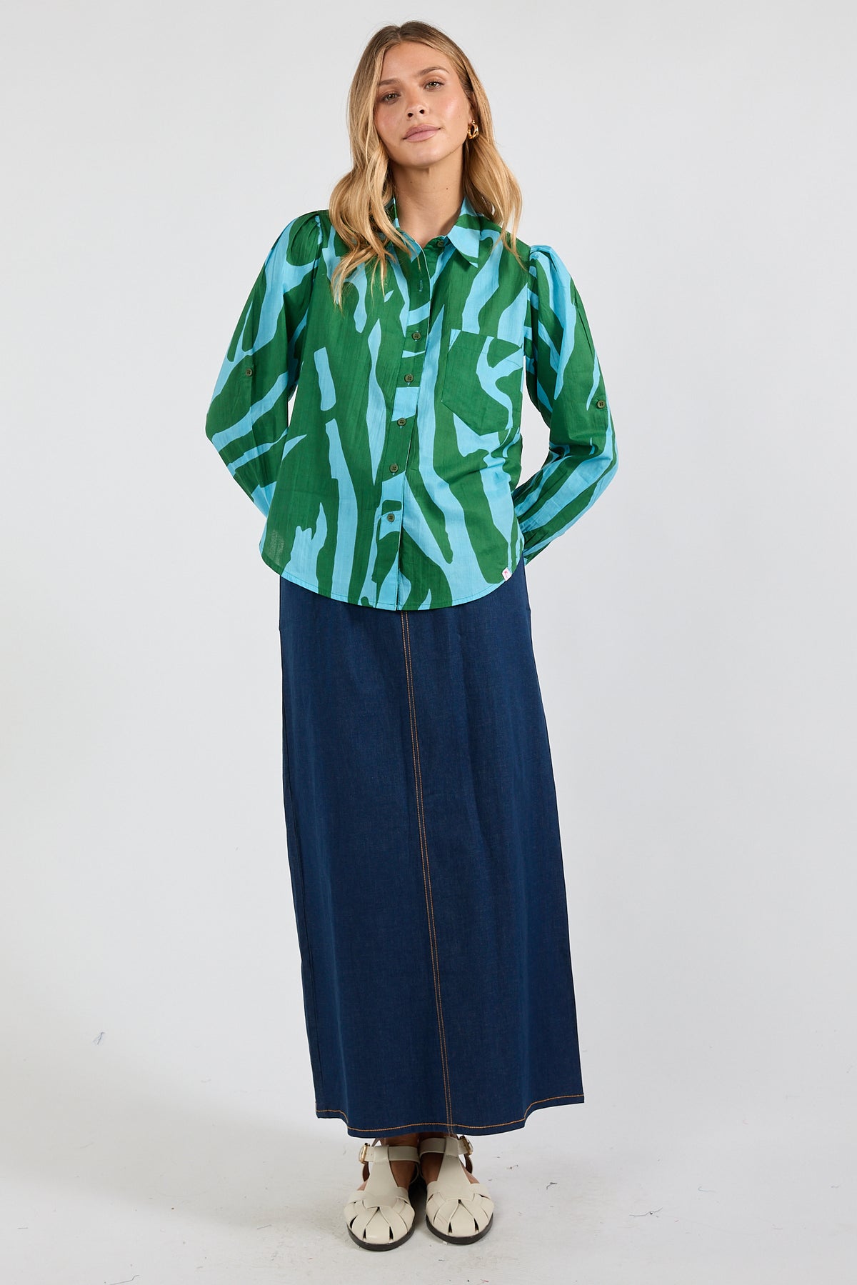 Zephyr Summer Ladies Shirt  Sea