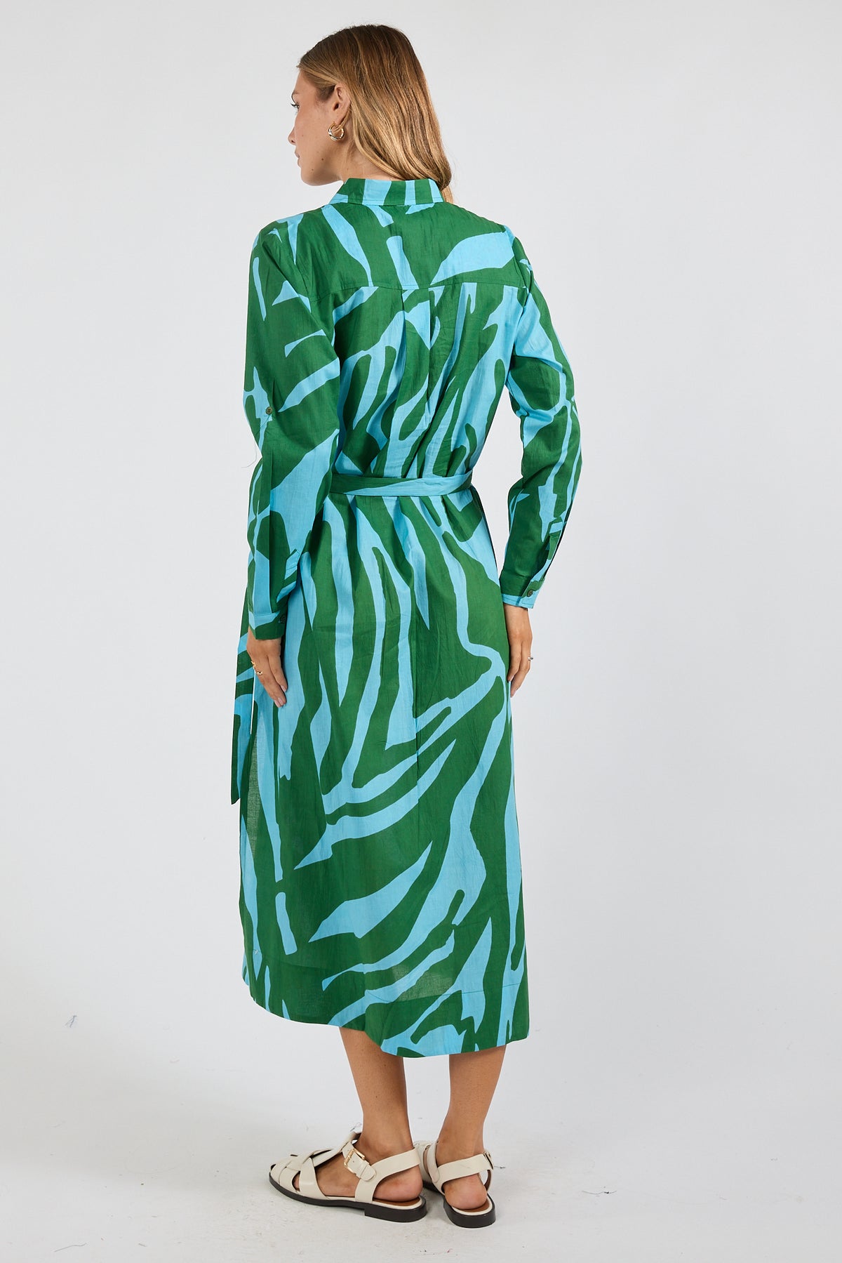 Zephyr Shirtmaker Dress Sea