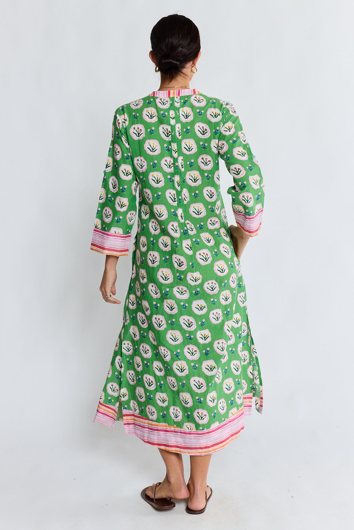 Lula Life Beth Midi Dress Fern