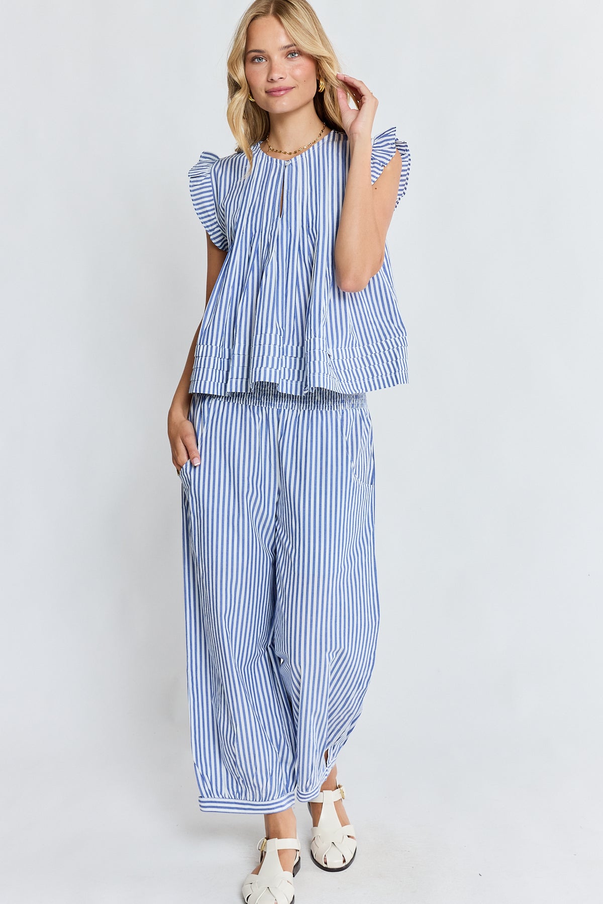 Sylvie Balloon Pant Stripe