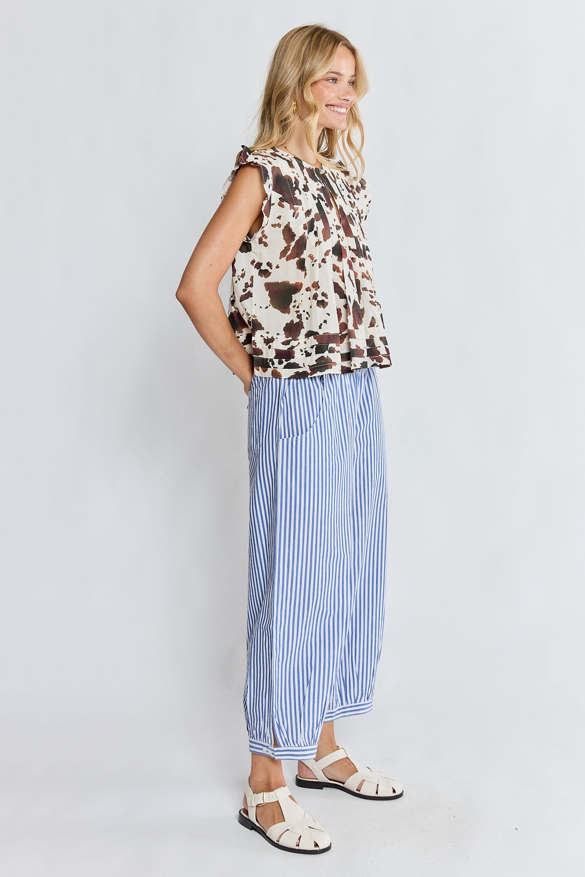 Sylvie Balloon Pant Stripe