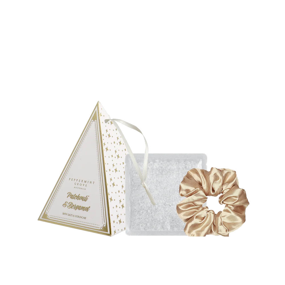 Patchouli & Bergamot Bath Salts Scrunchie