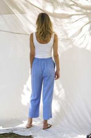 Parker Pant Berry Blue Stripe