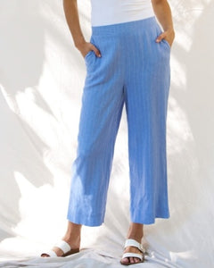 Parker Pant Berry Blue Stripe