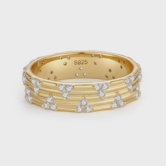 Diamante Line Ring size 6