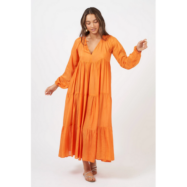 Arnasha Maxi Dress - Orange or Hot Pink