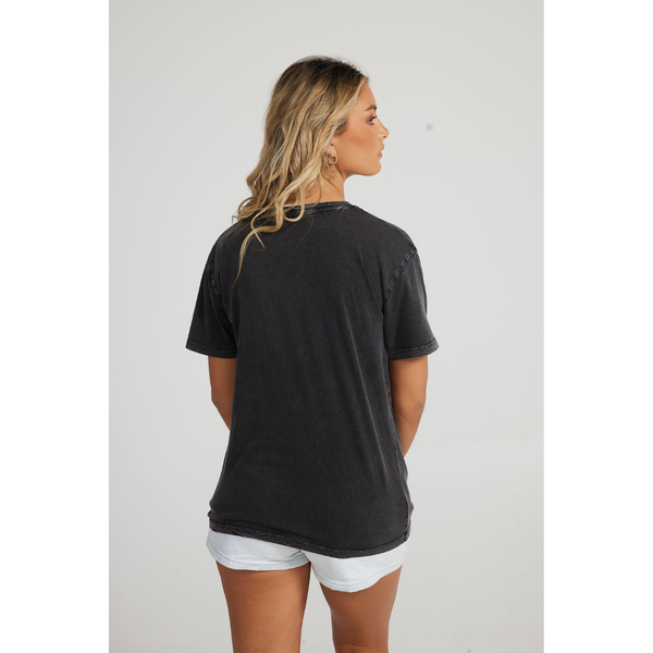 Take it Easy Relaxed Tee Charcoal