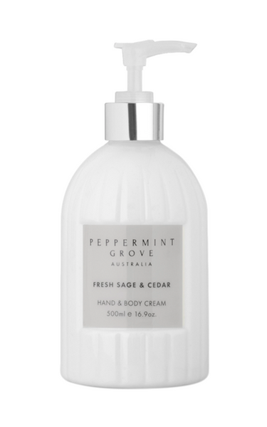 Peppermint Grove hand & Body Cream 500ml