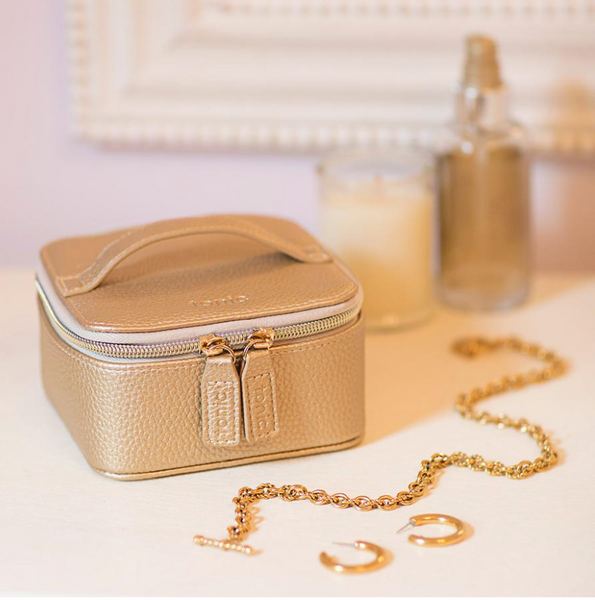 Metallic Gold Jewellery Cube