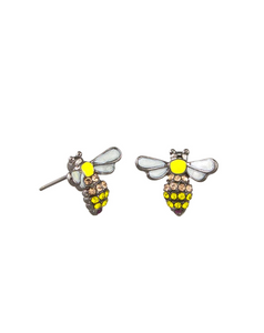 Yellow Busy Bees Earrings